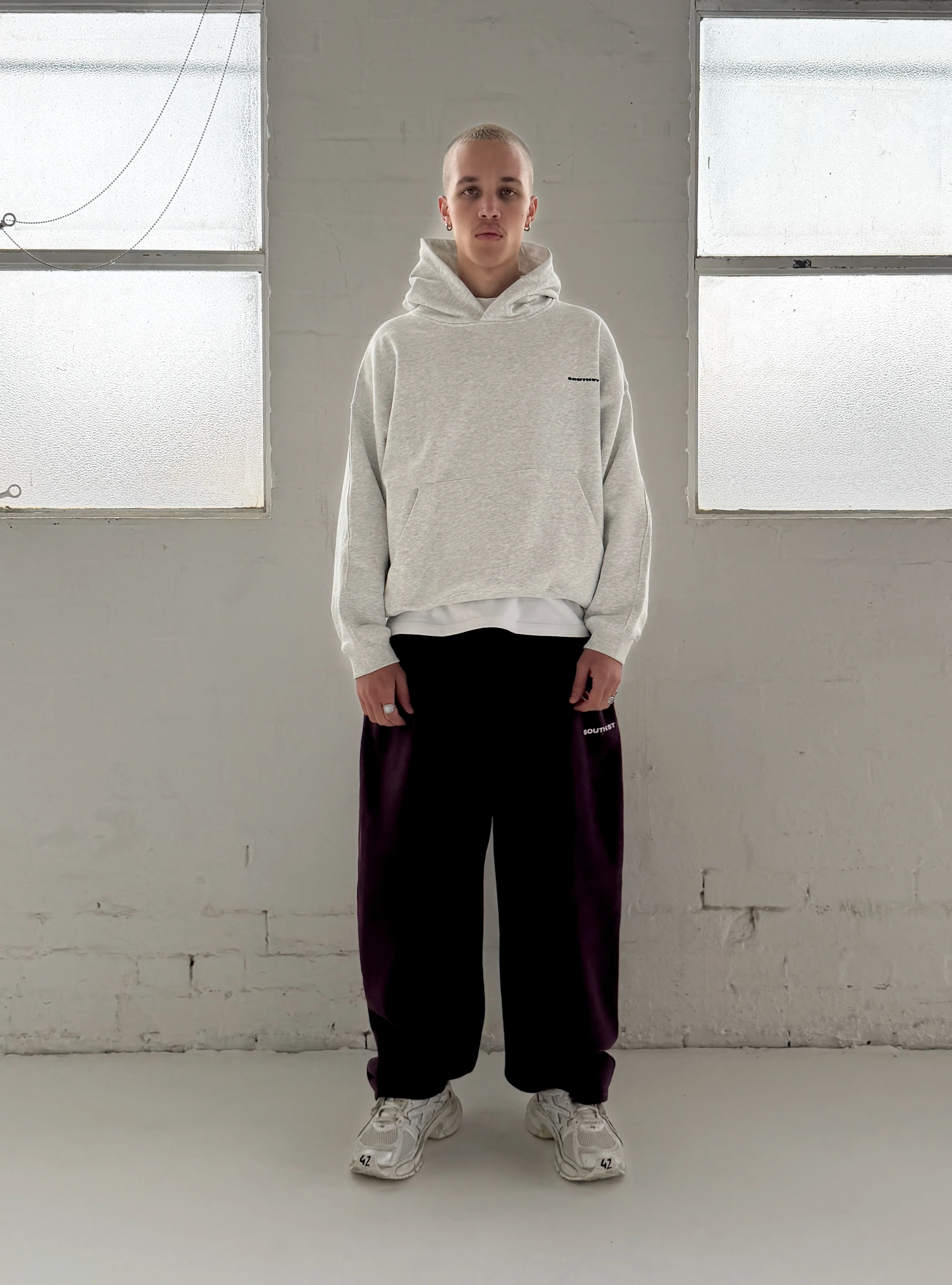 FORM HOODY - Marl Grey - Image 5