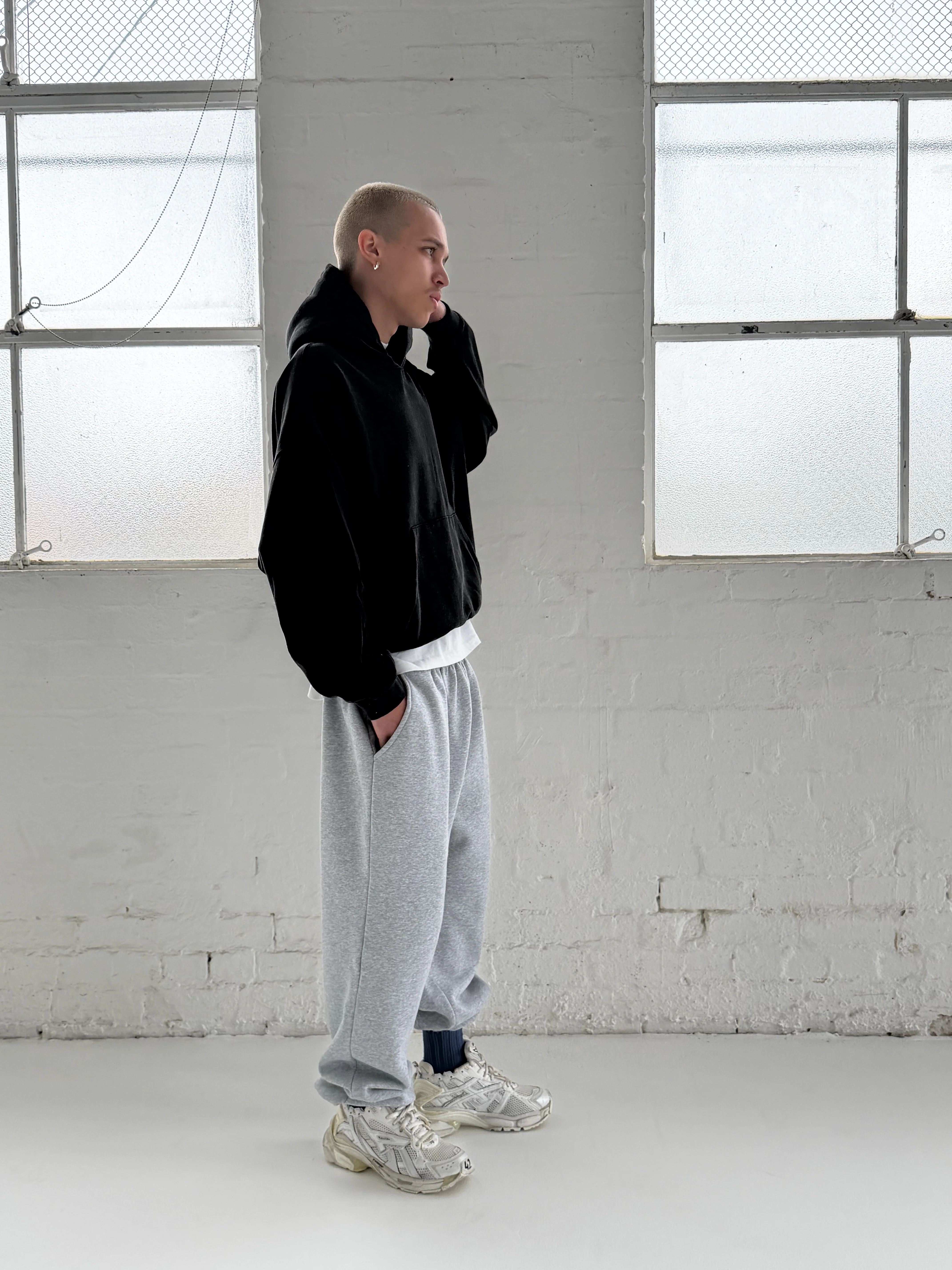 FORM HOODY - Washed Black - Image 7