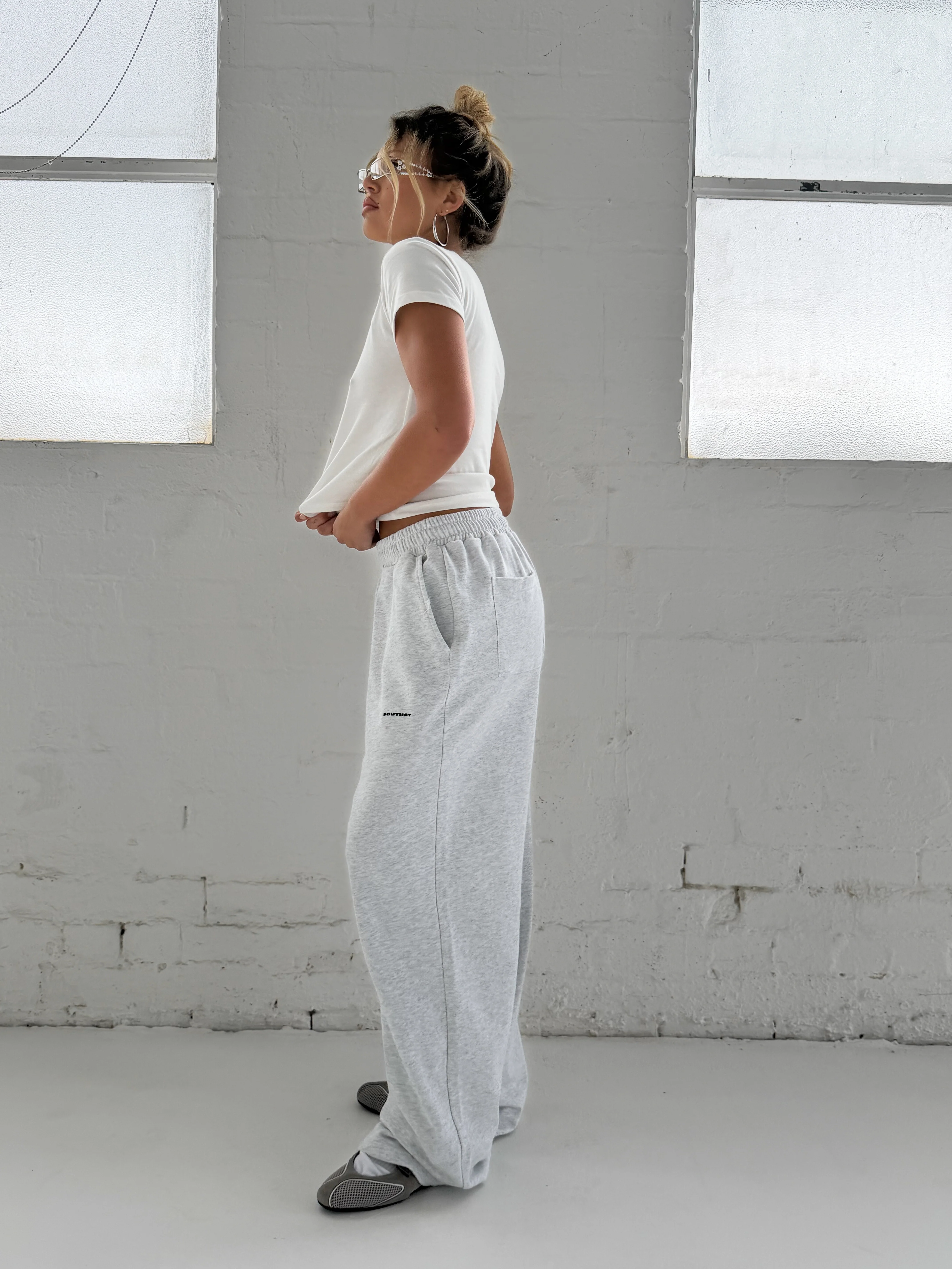 FORM STRAIGHT LEG PANTS - Marl grey - Image 11