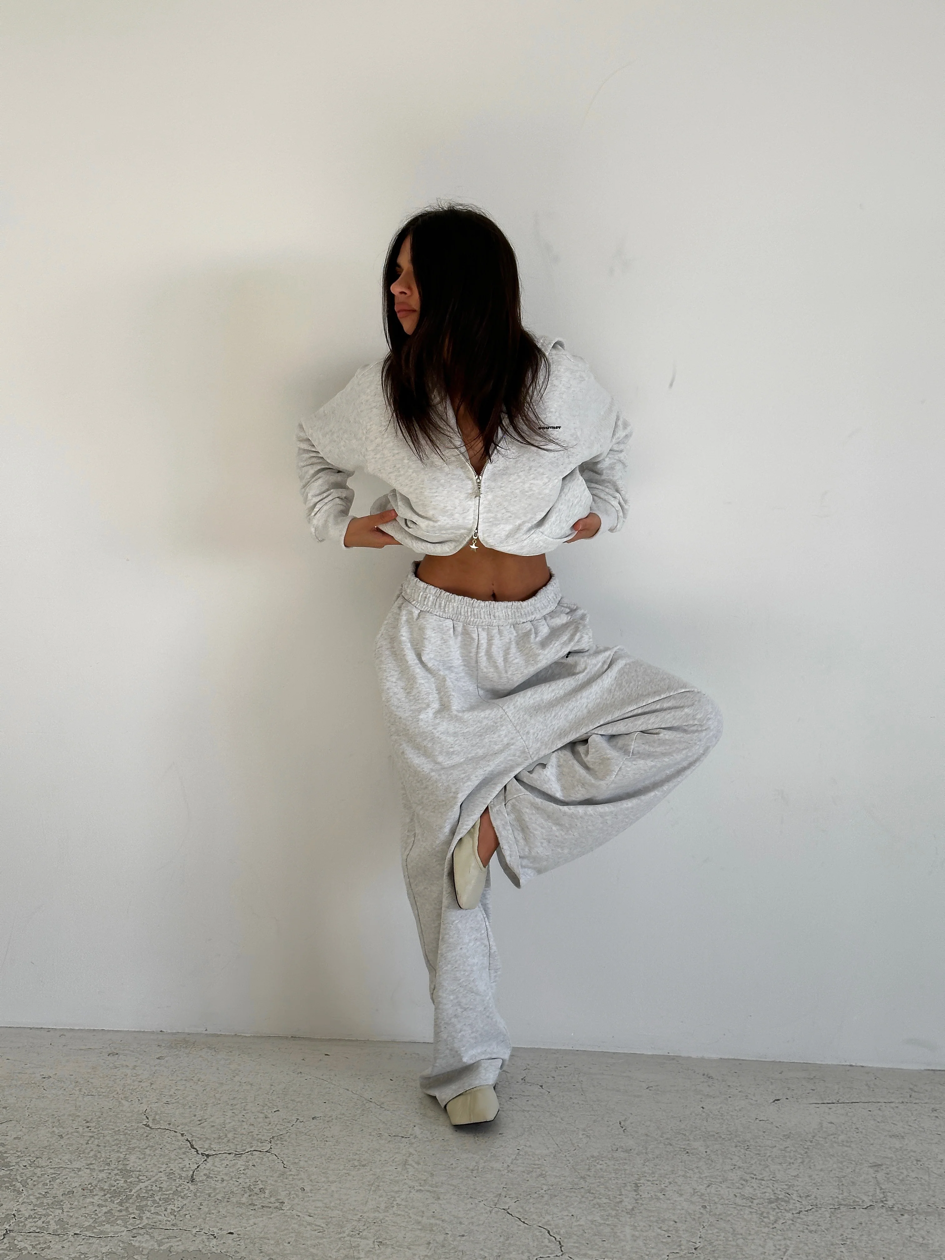 FORM STRAIGHT LEG PANTS - Marl grey - Image 9