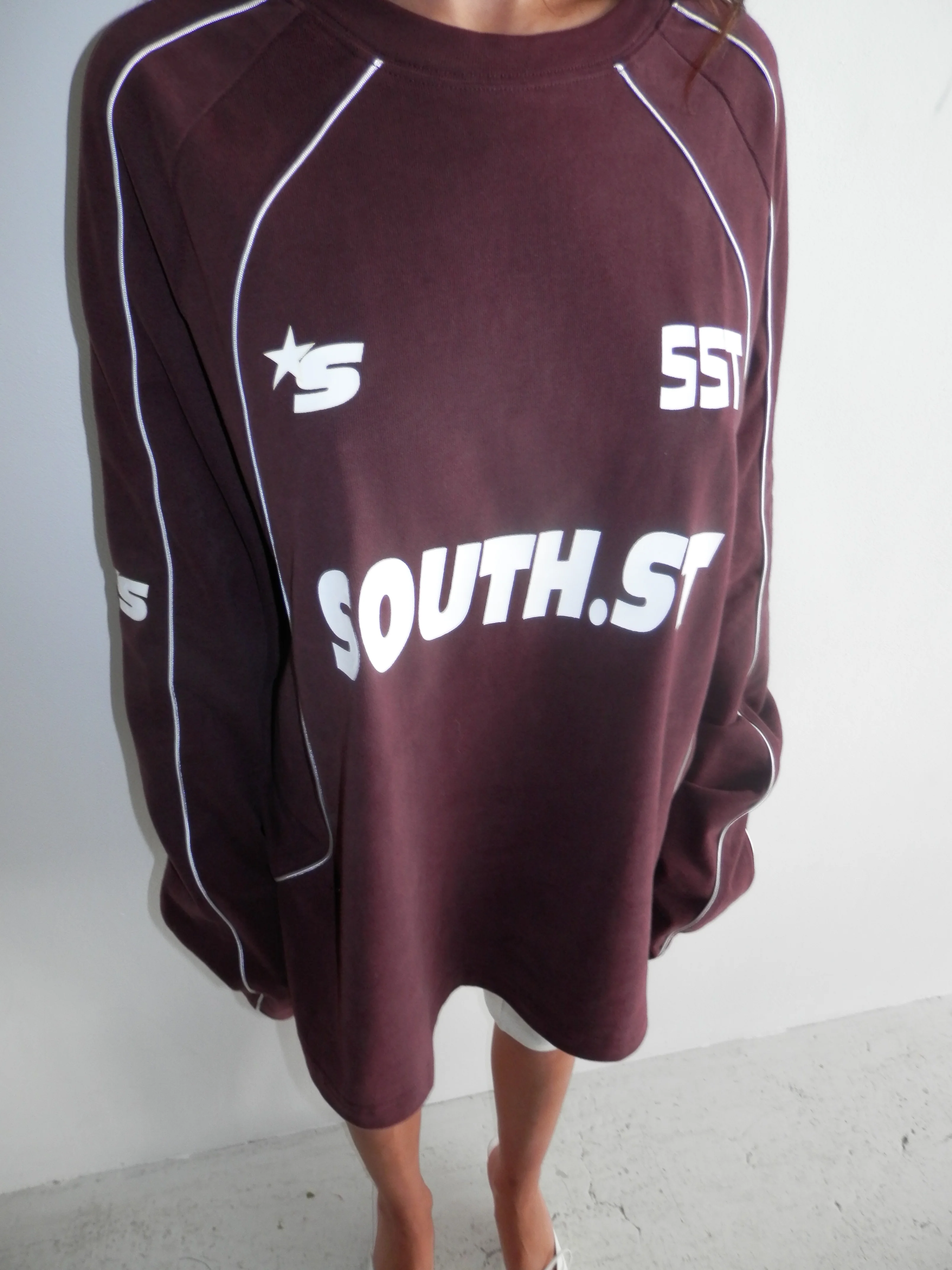 PLAYERS LONG SLEEVE - Burgundy / Brown - Image 6