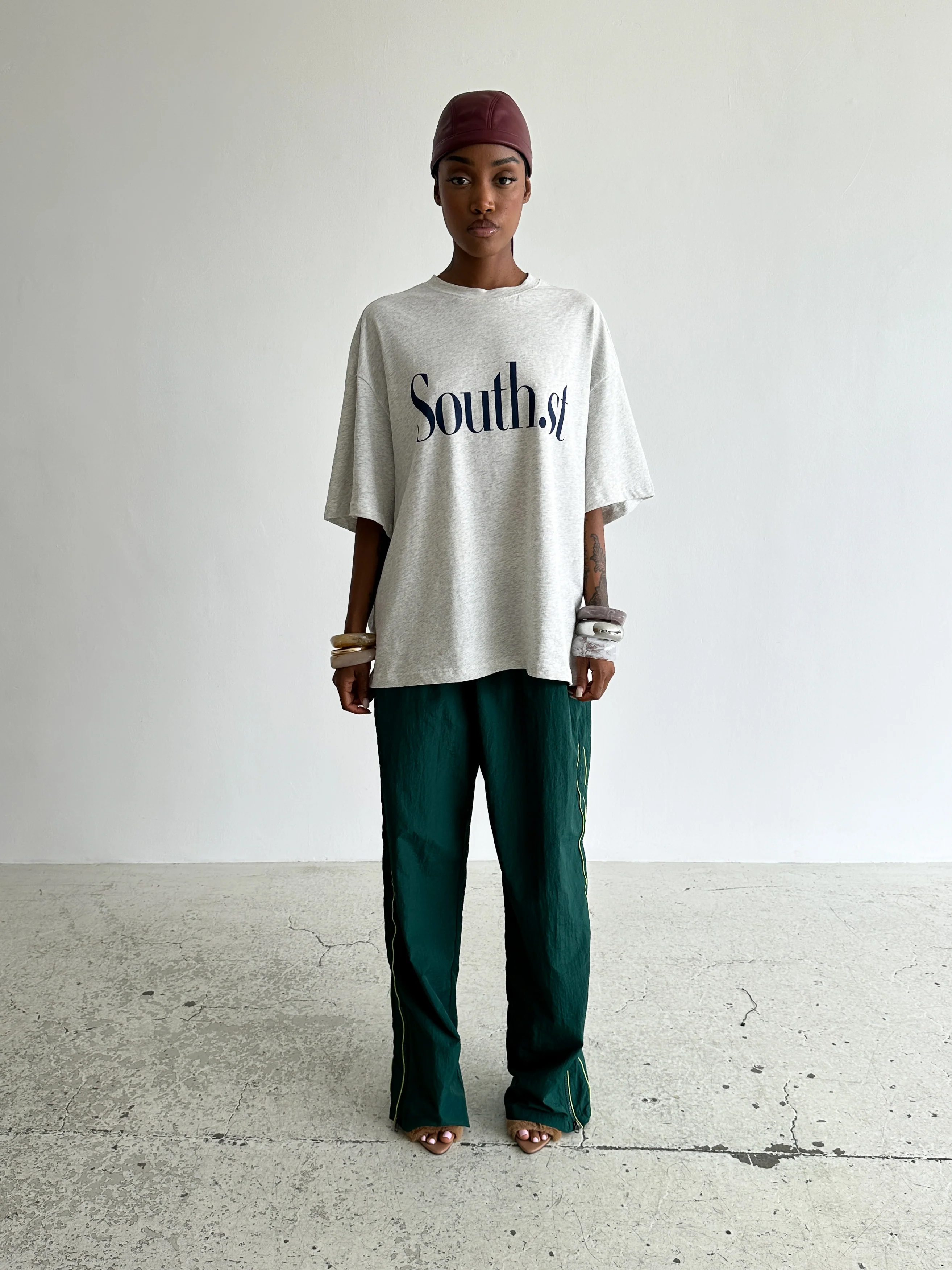 SOCIETY TRACK PANTS - Green - Image 3