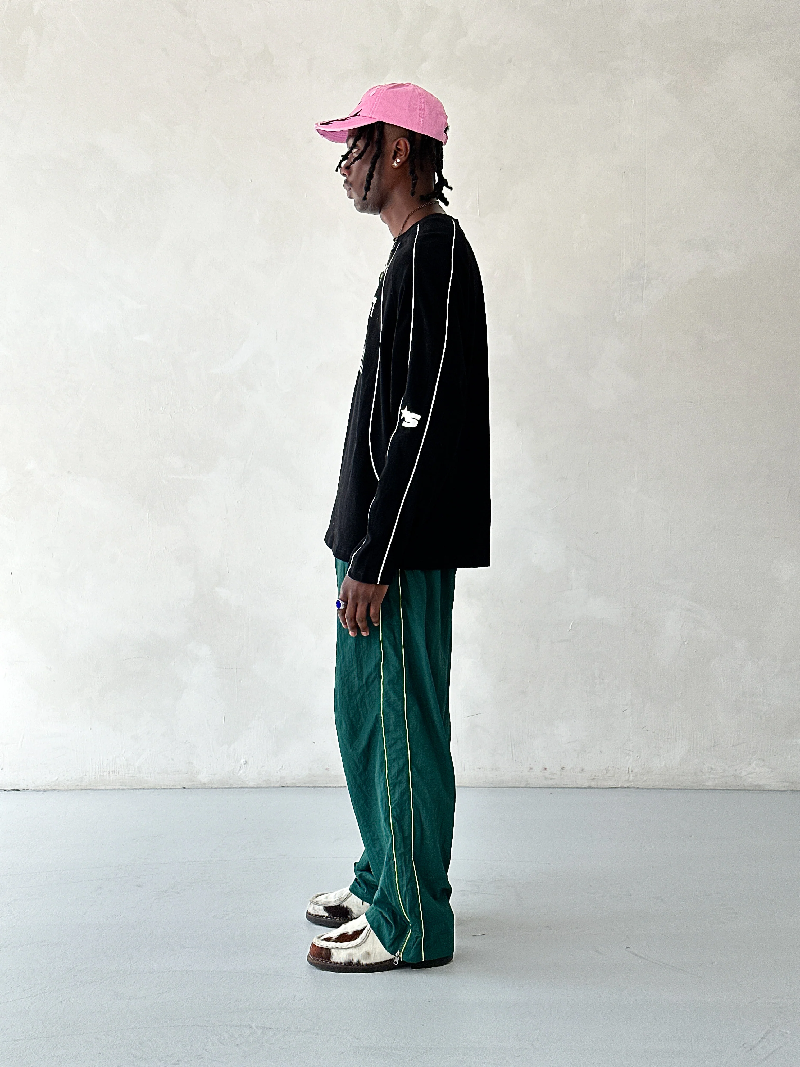 SOCIETY TRACK PANTS - Green - Image 4