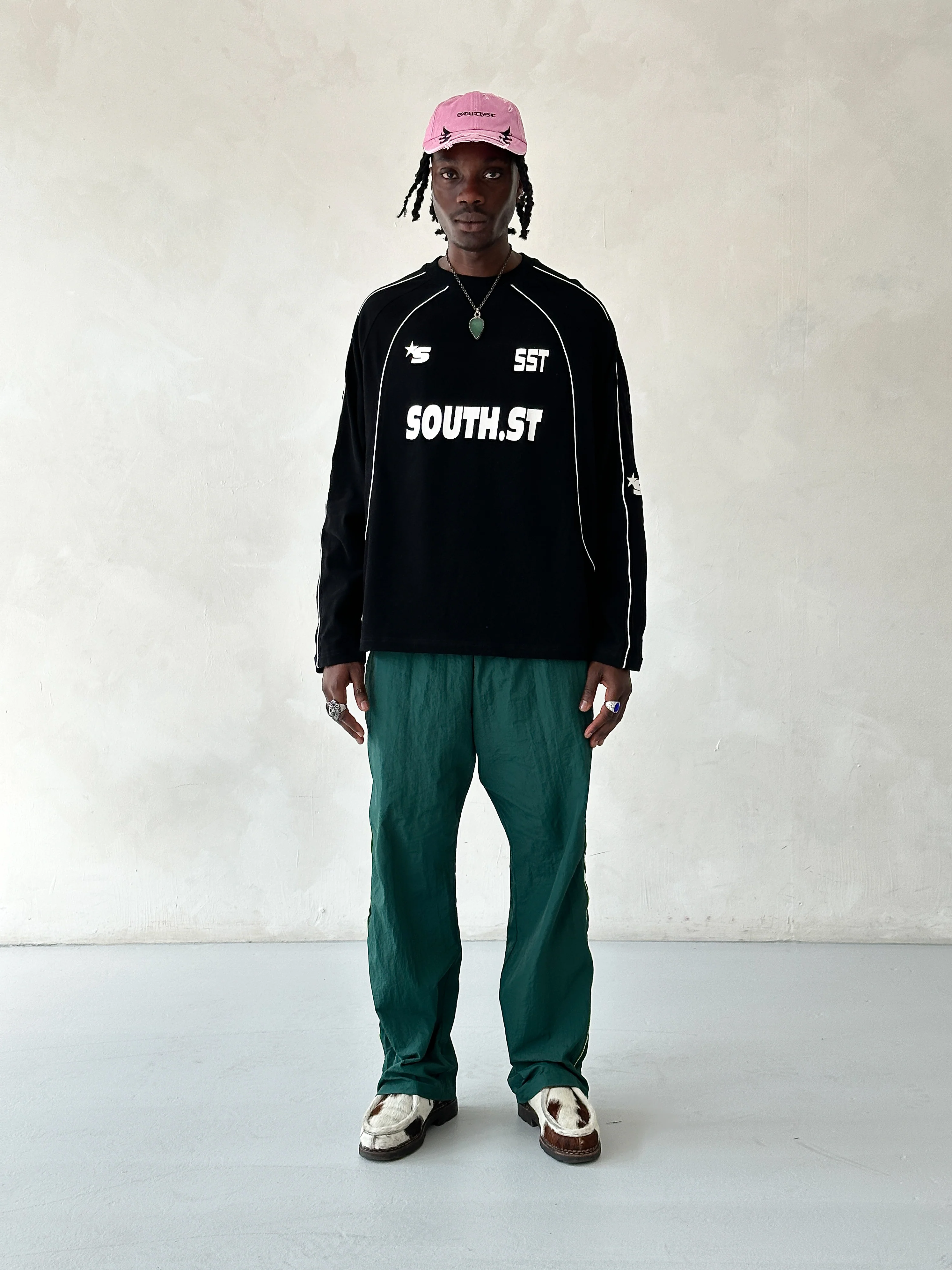 SOCIETY TRACK PANTS - Green - Image 8
