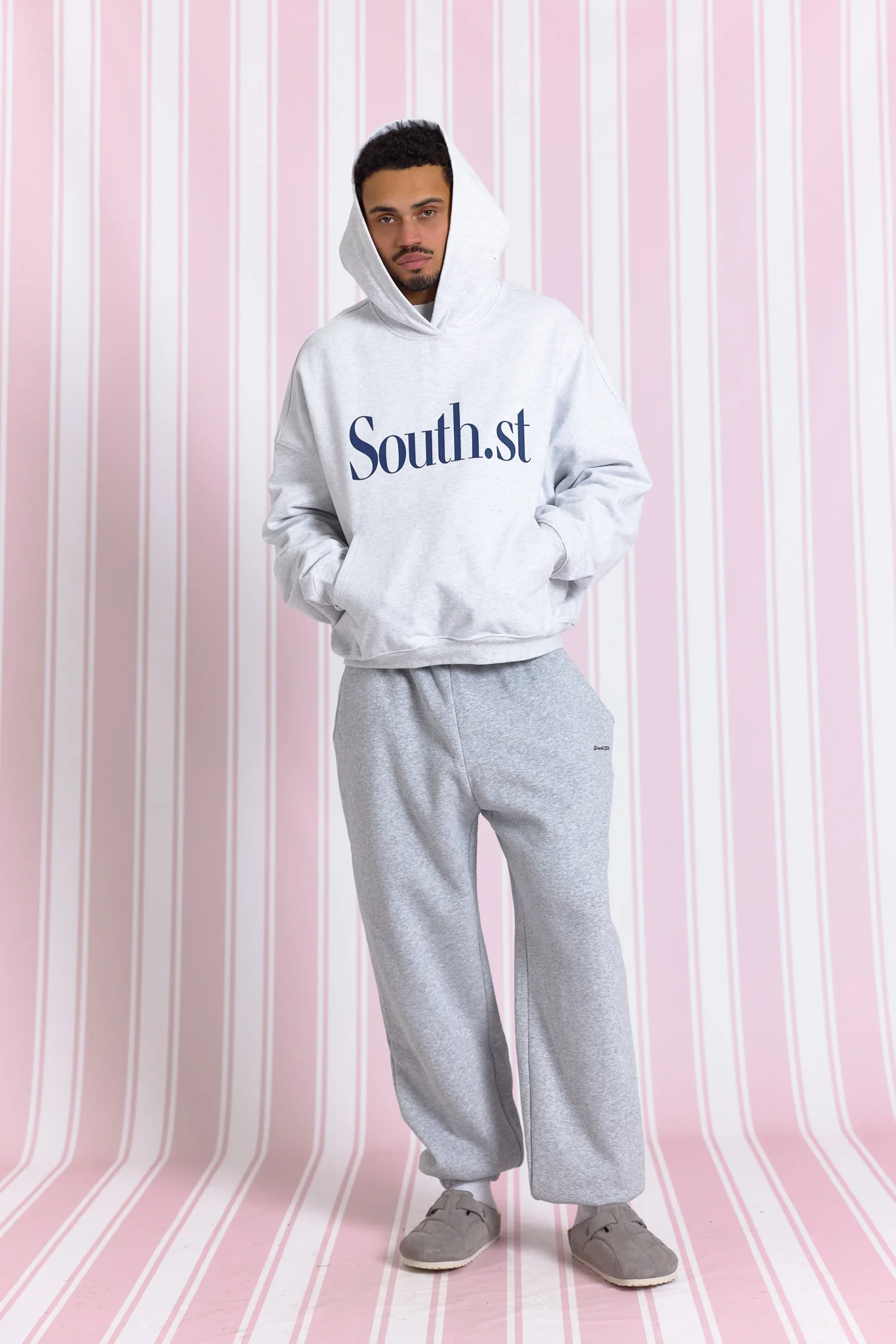 SOUTH HOODY - Marl Grey - Image 6