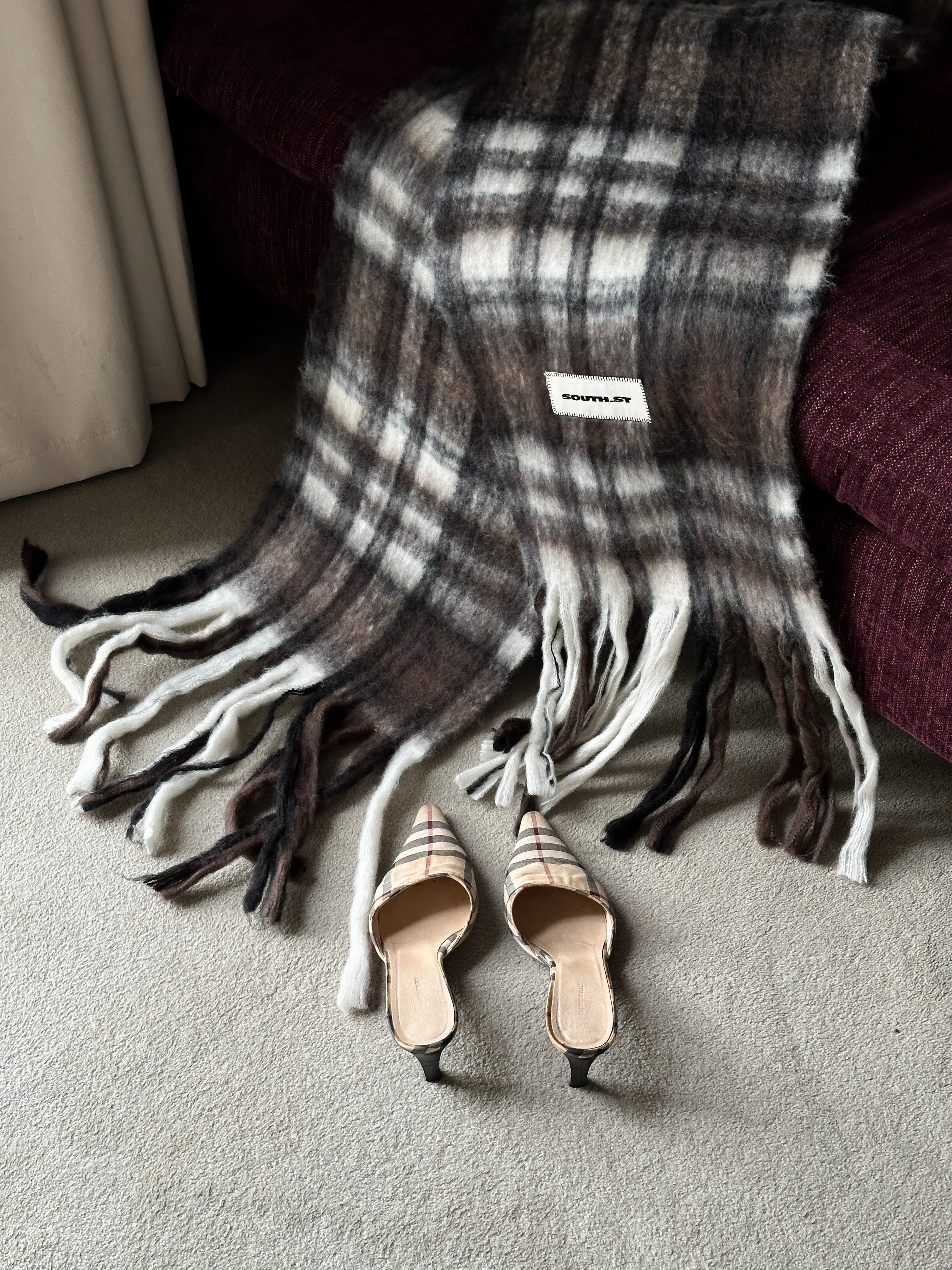 SST CHECKERED SCARF - Image 3