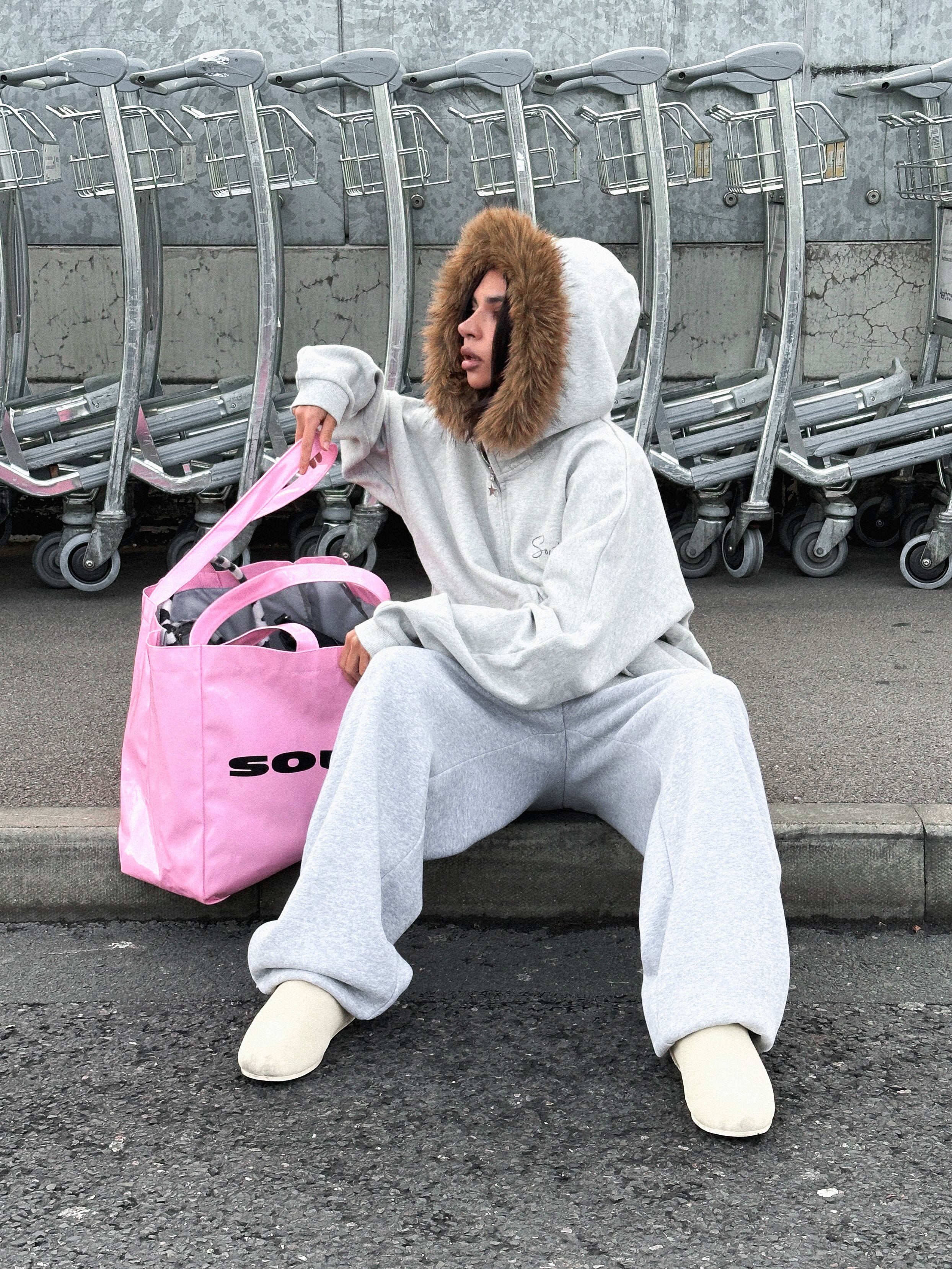 SST DOUBLE ZIP FUR TRIM HOODY - Image 4