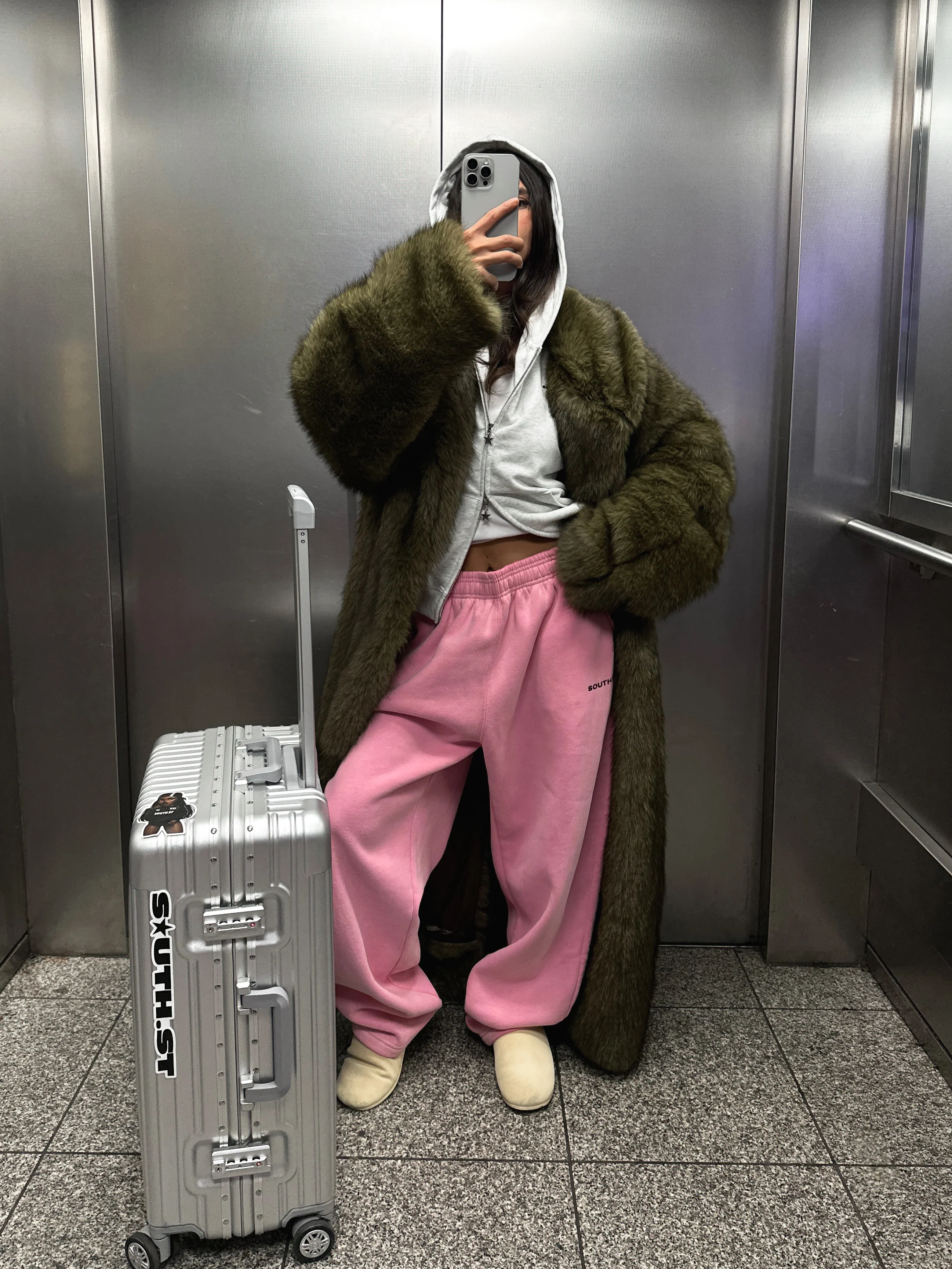 SST FUR COAT - Brown - Image 4