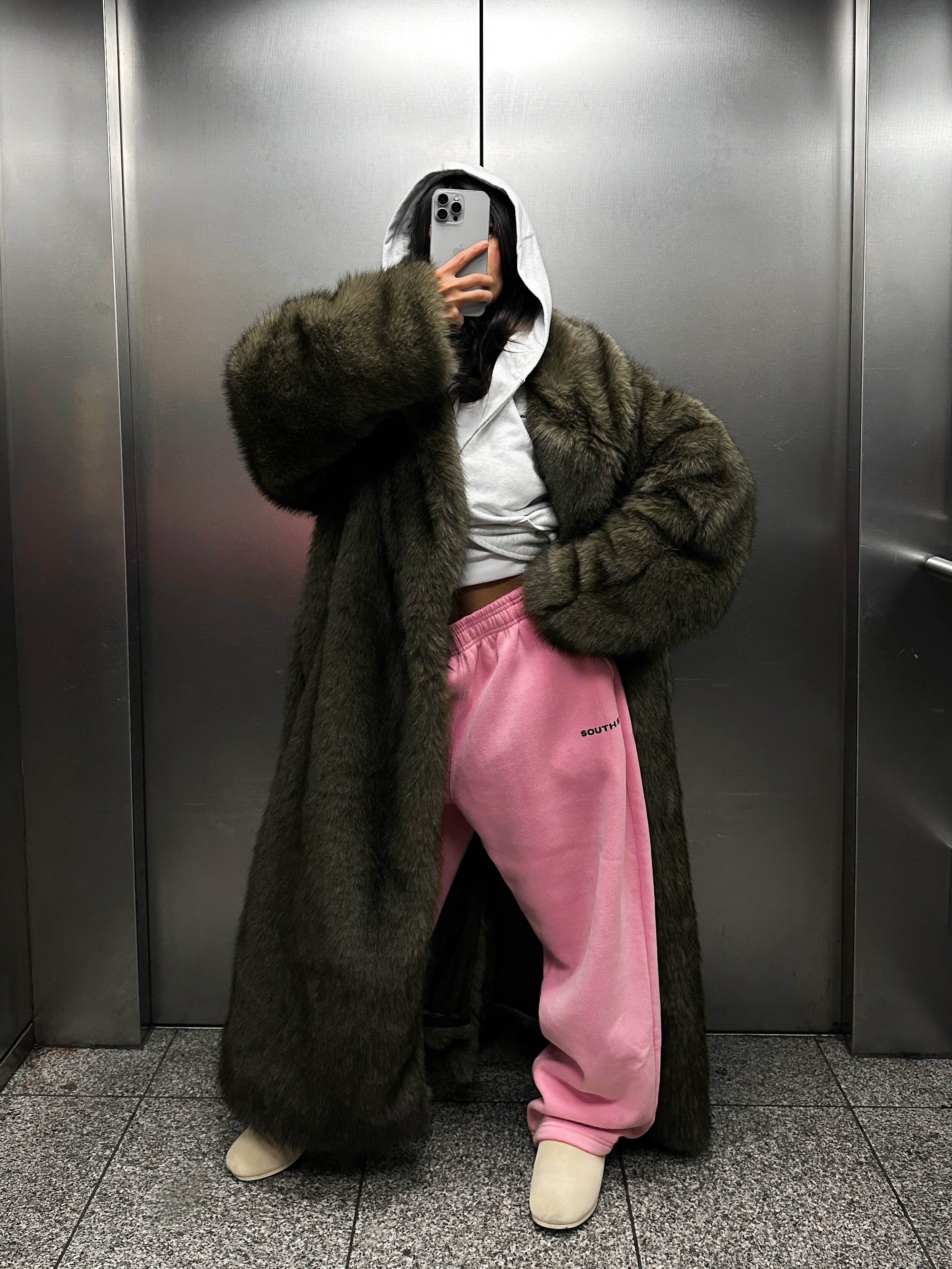 SST FUR COAT - Brown - Image 5