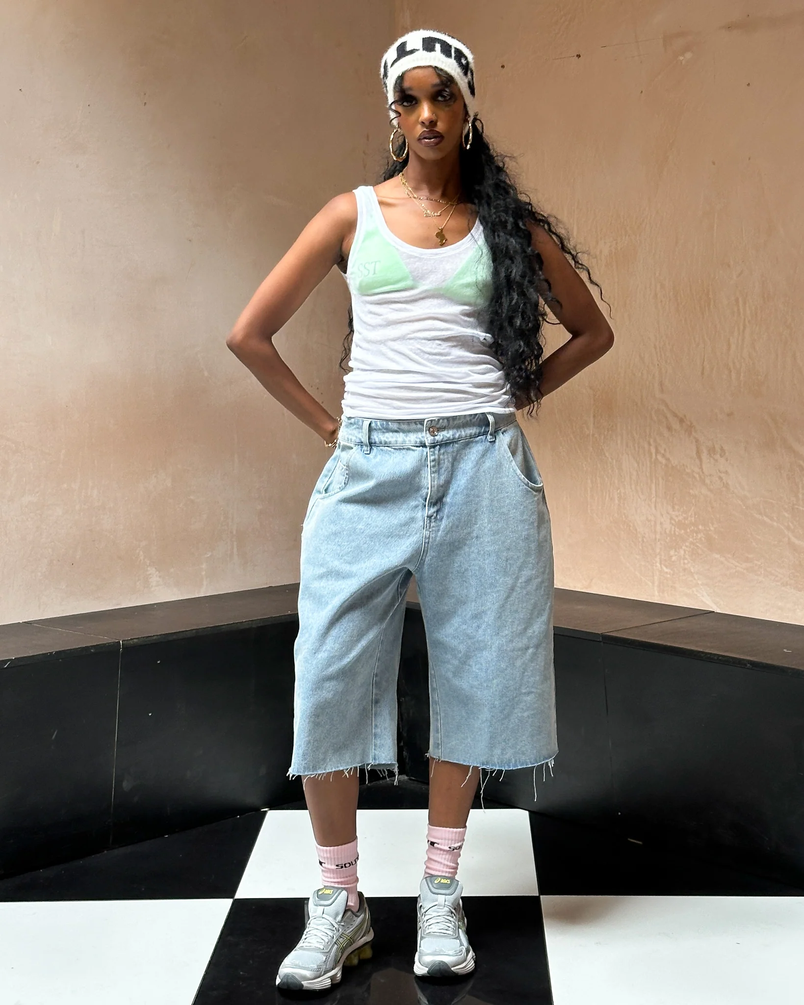 SST KNIT HEADBAND - White - Image 3