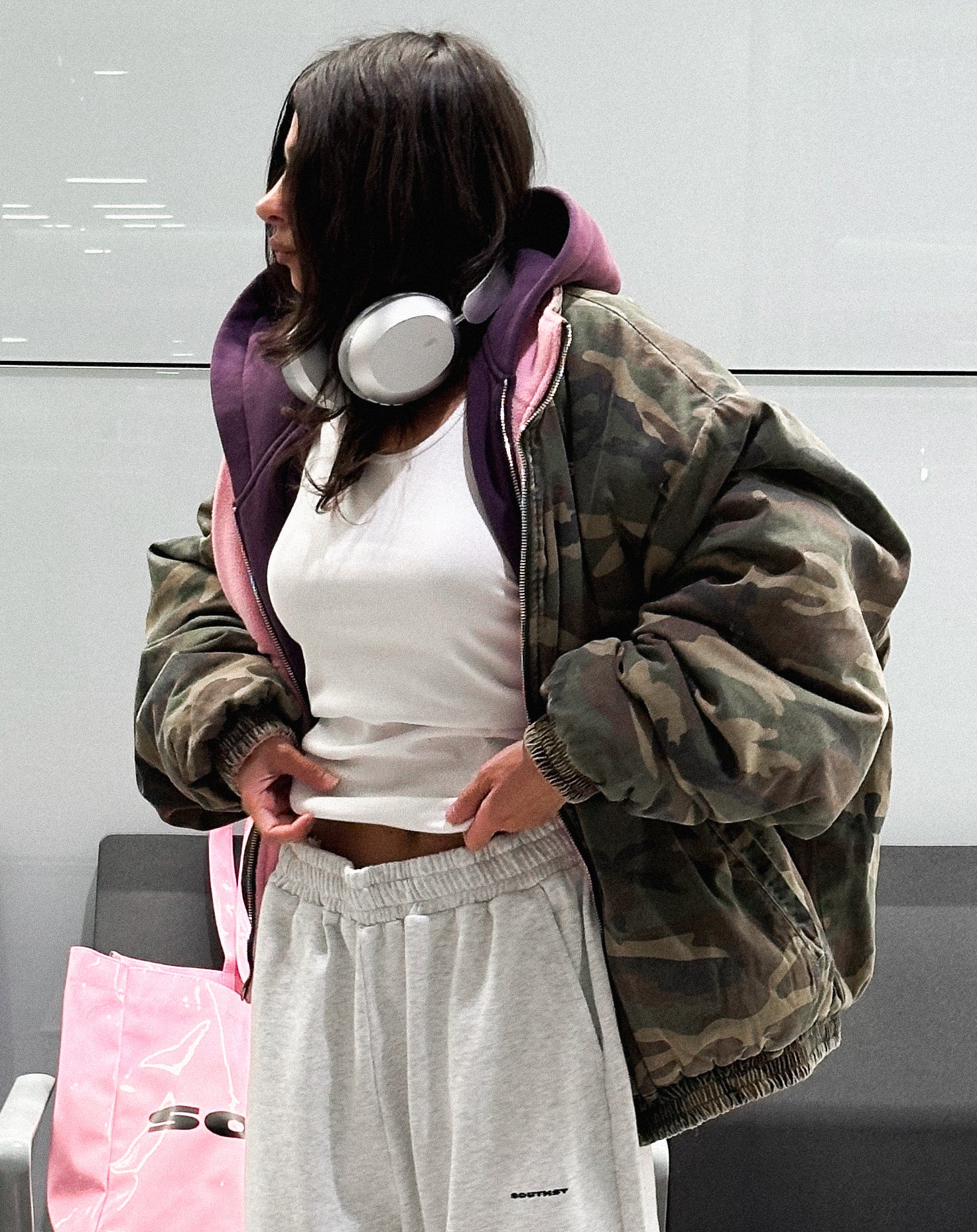 SST REVERSIBLE CAMO/ PINK FLEECE JACKET - MADE TO ORDER - Image 6