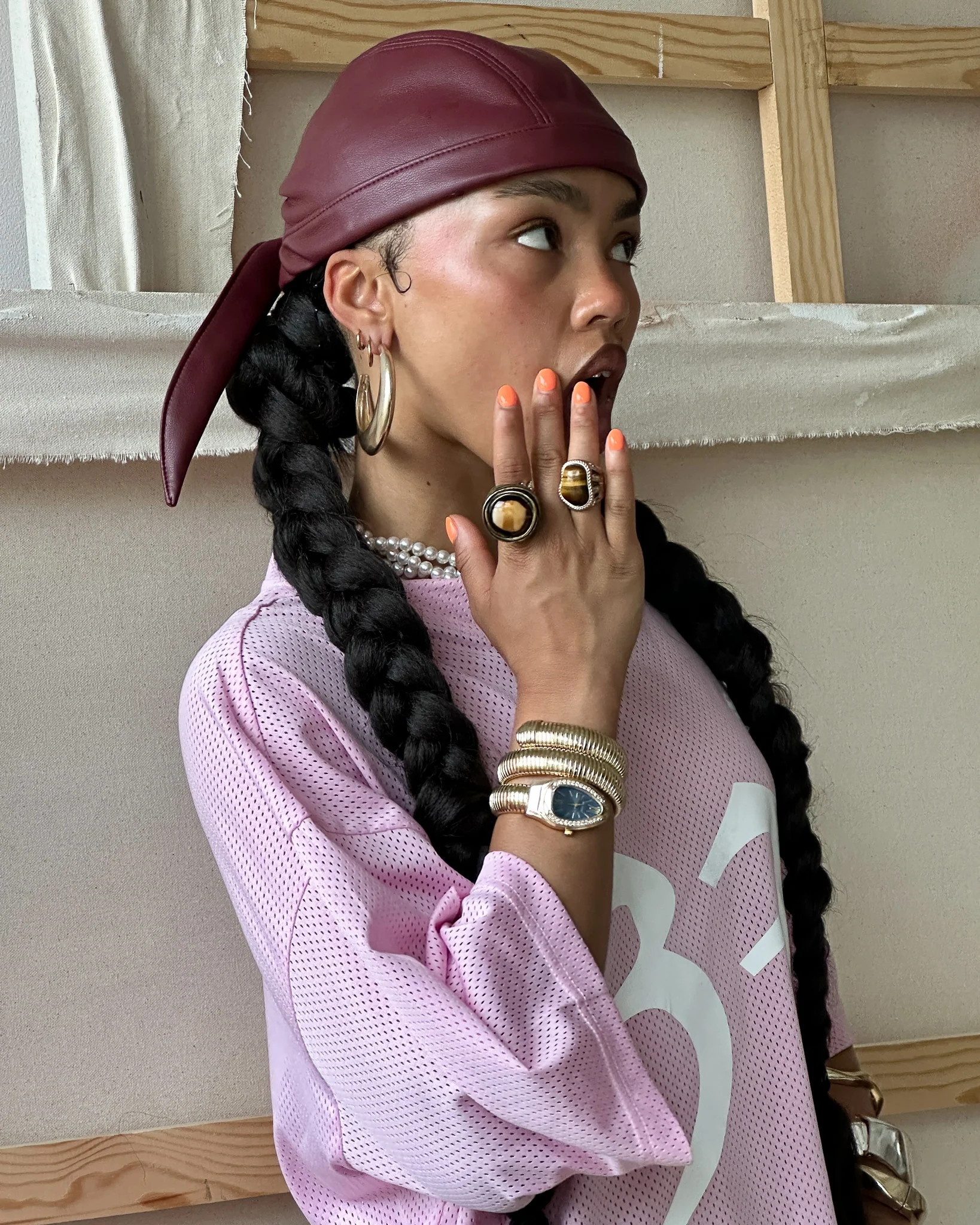 SST SKULL CAP - Wine - Image 5