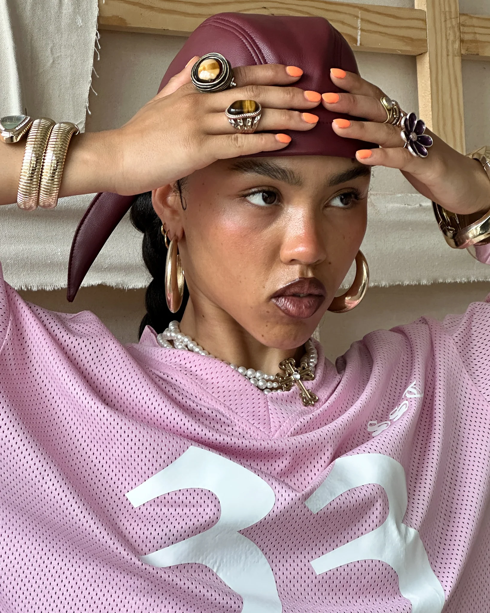 SST SKULL CAP - Wine - Image 6