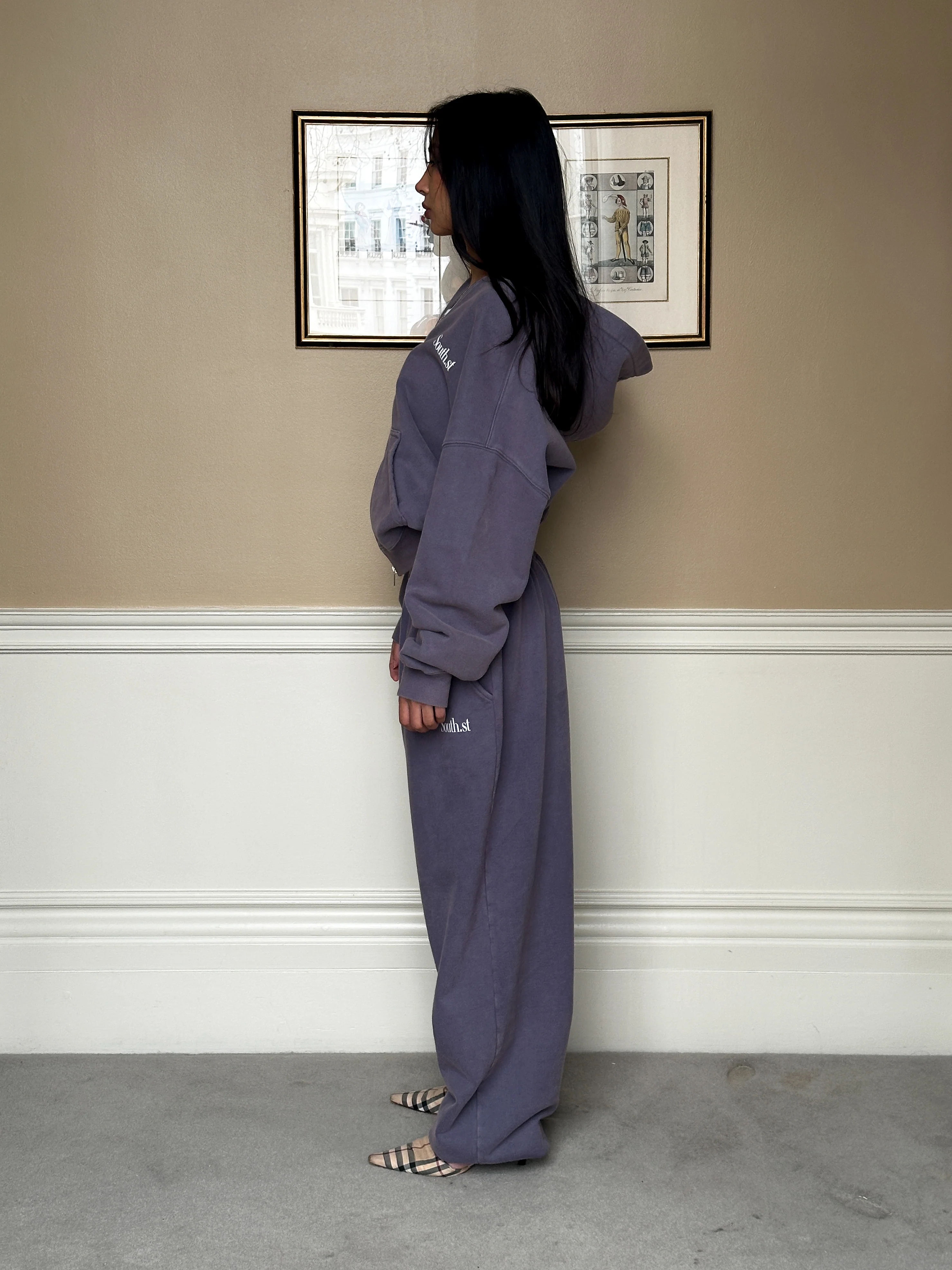 SST ZIP HOODY - Washed Navy Grey - Image 11