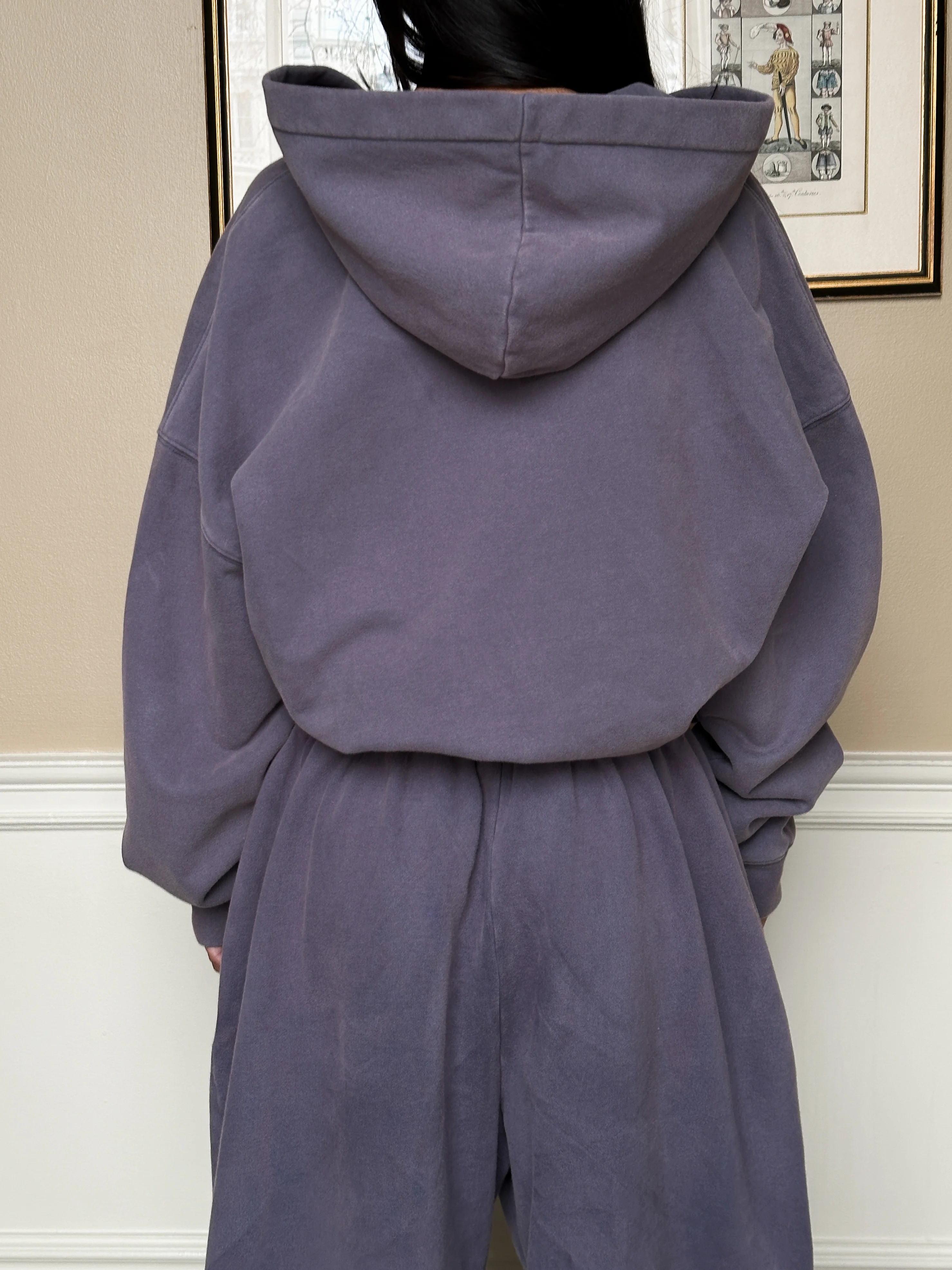 SST ZIP HOODY - Washed Navy Grey - Image 7