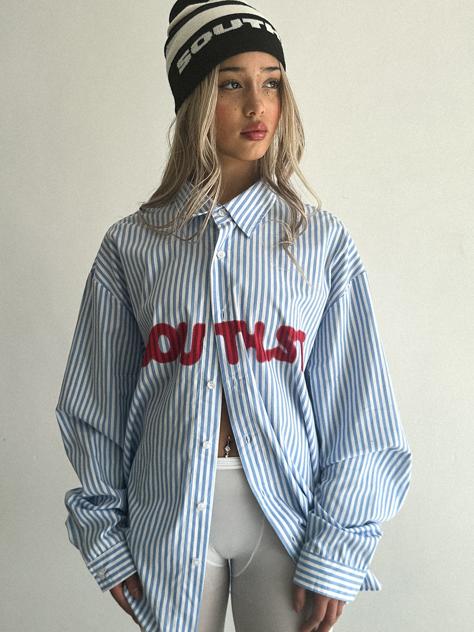 STRIPE KNIT BEANIE - Image 3