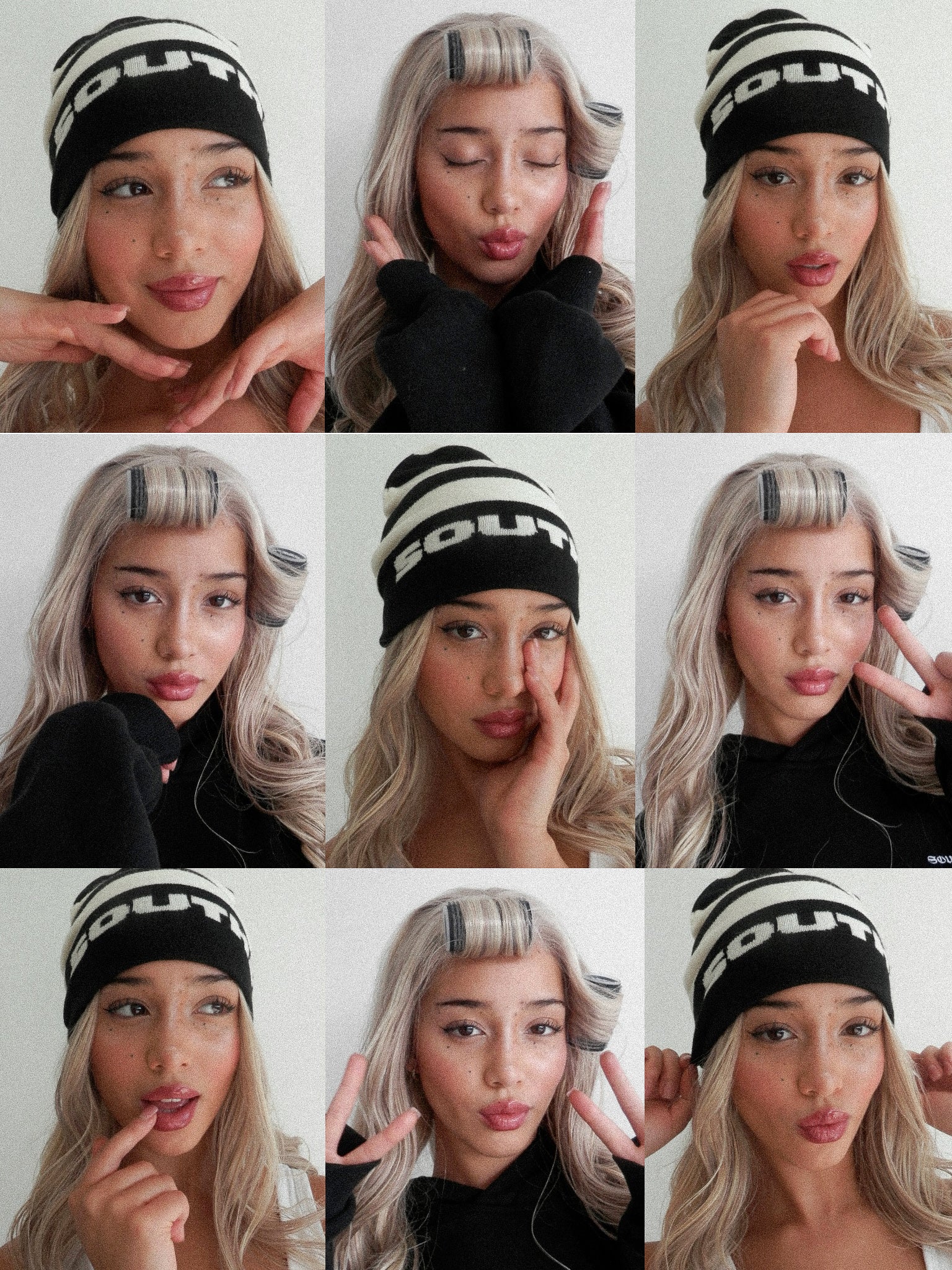 STRIPE KNIT BEANIE - Image 4