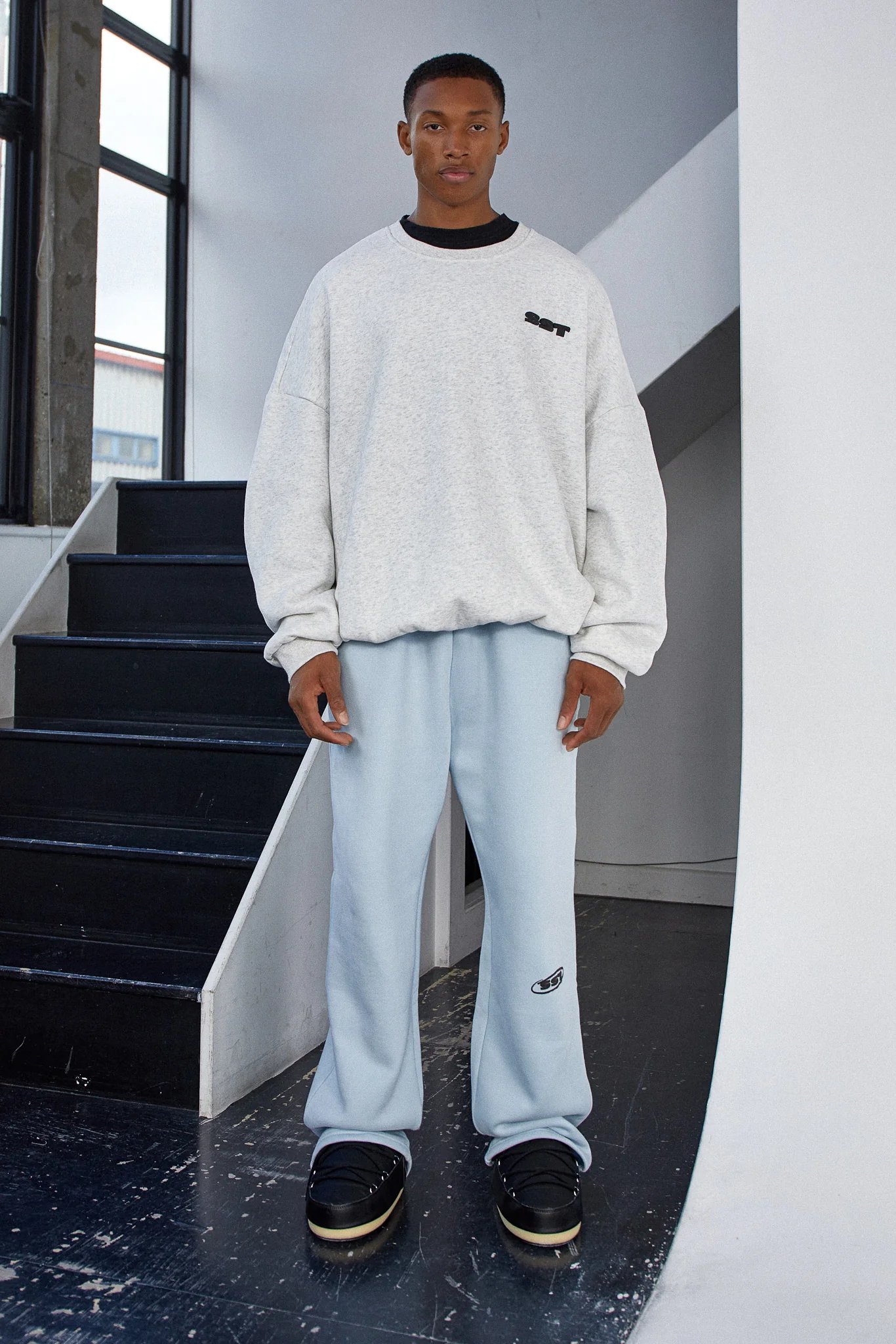 "SUNDAY" SWEATER - Marl Grey - Image 3