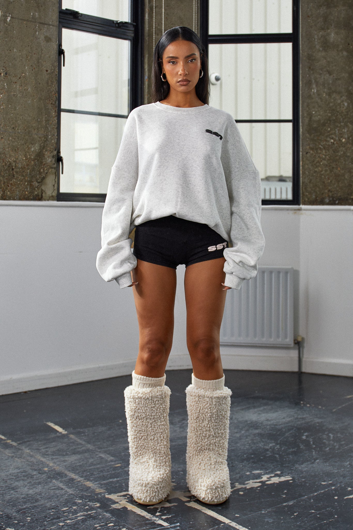 "SUNDAY" SWEATER - Marl Grey - Image 4