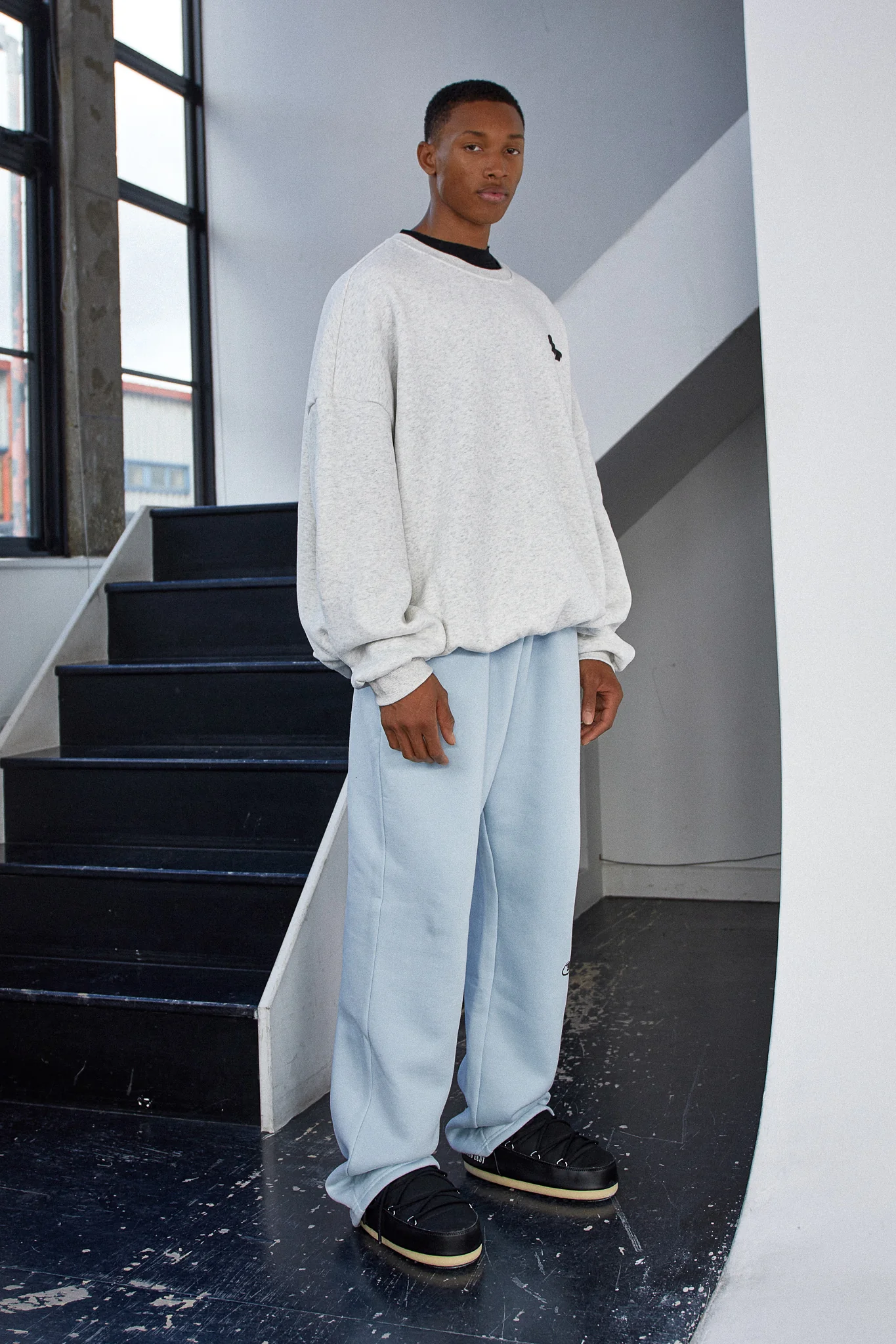 "SUNDAY" SWEATER - Marl Grey - Image 7